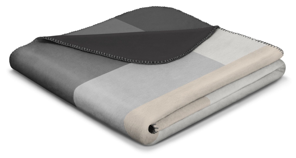 Biederlack Wohn- und Kuscheldecke 'Black Part' 150 x 200 cm Grau